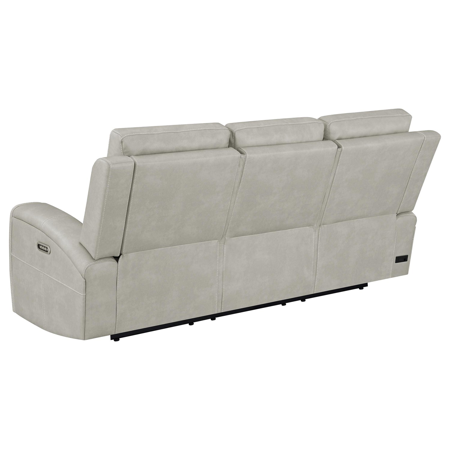 Brickston 2-piece Triple Power Reclining Sofa Set Grey - 603434PPP-S2