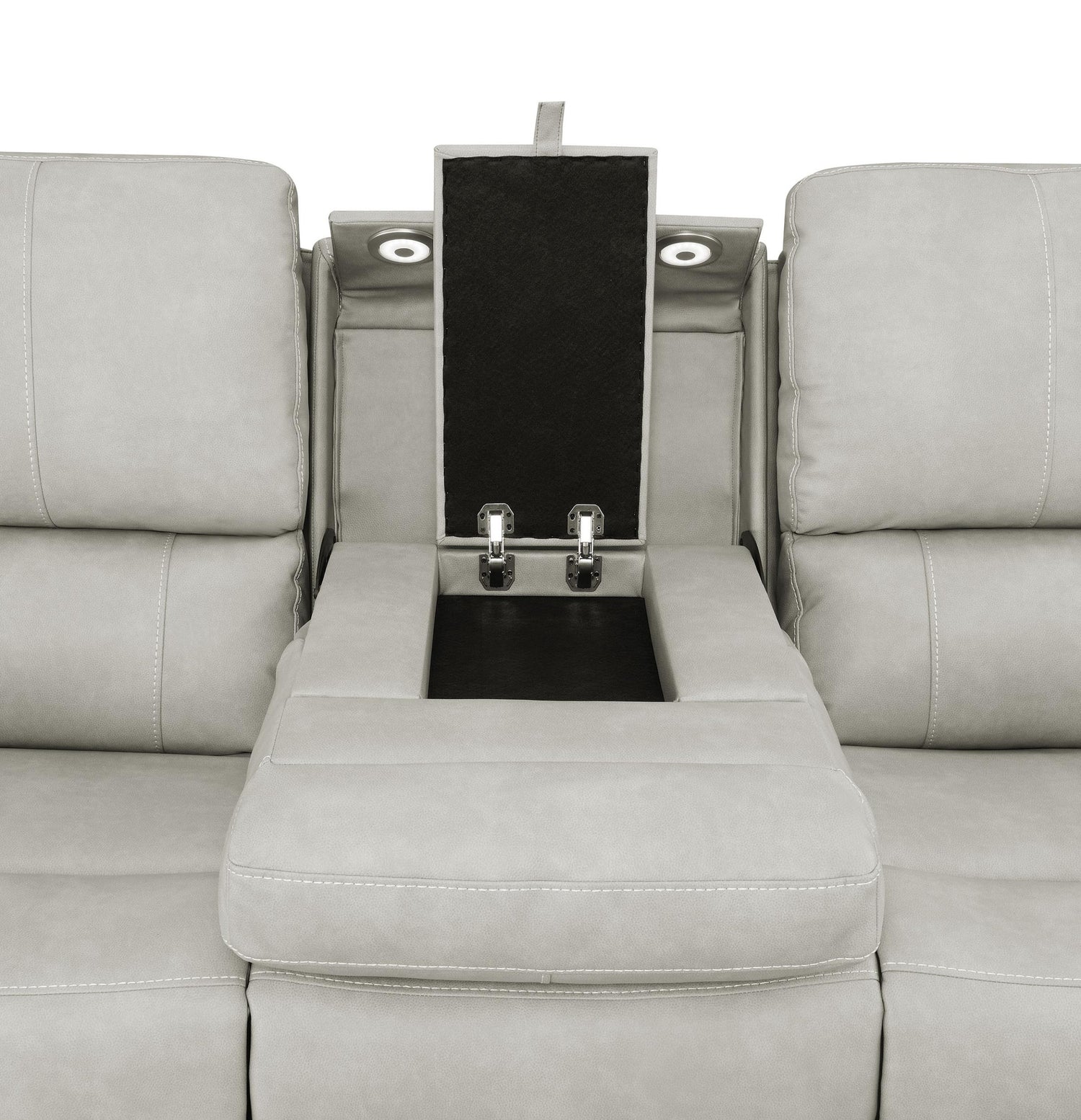 Brickston 2-piece Triple Power Reclining Sofa Set Grey - 603434PPP-S2
