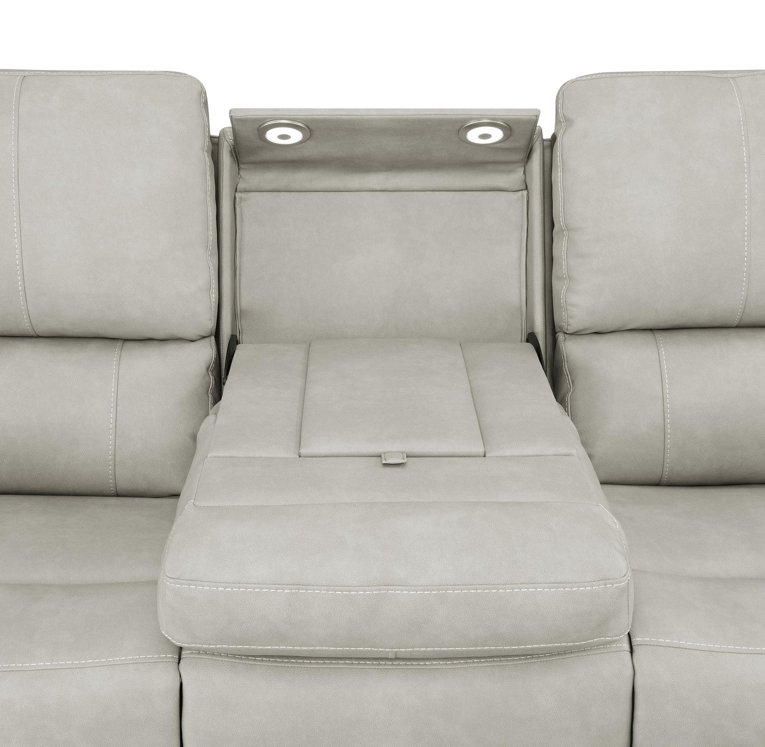 Brickston 3-piece Triple Power Reclining Sofa Set Grey - 603434PPP-S3