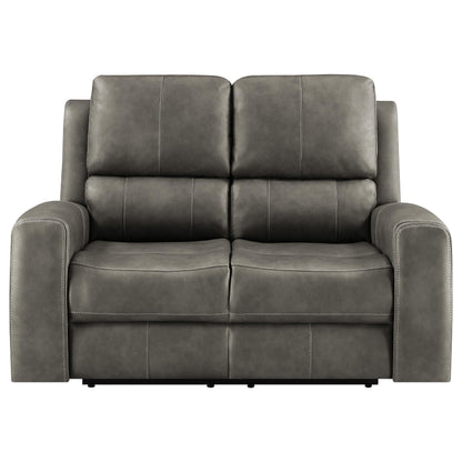 Brickston Triple Power Reclining Loveseat Charcoal - 603432PPP