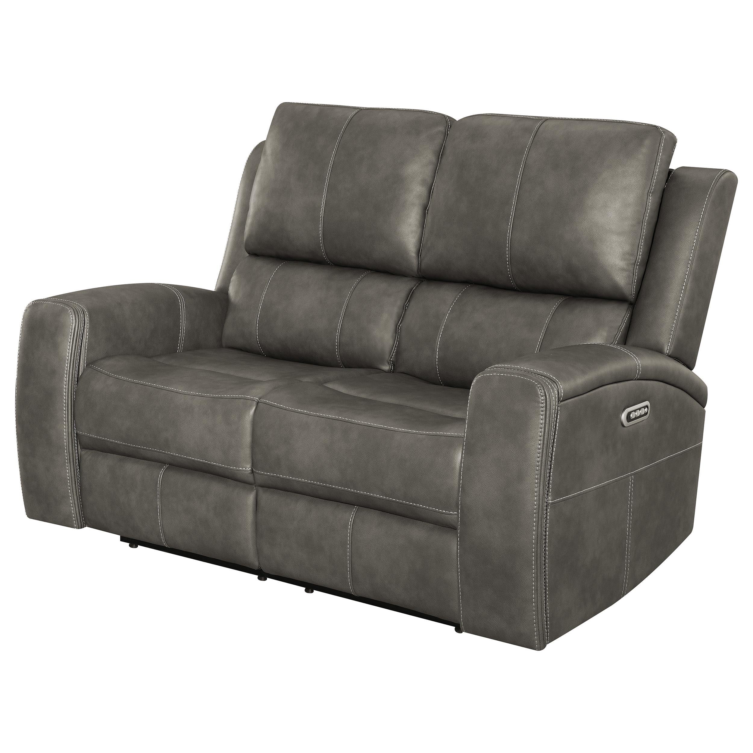 Brickston Triple Power Reclining Loveseat Charcoal - 603432PPP