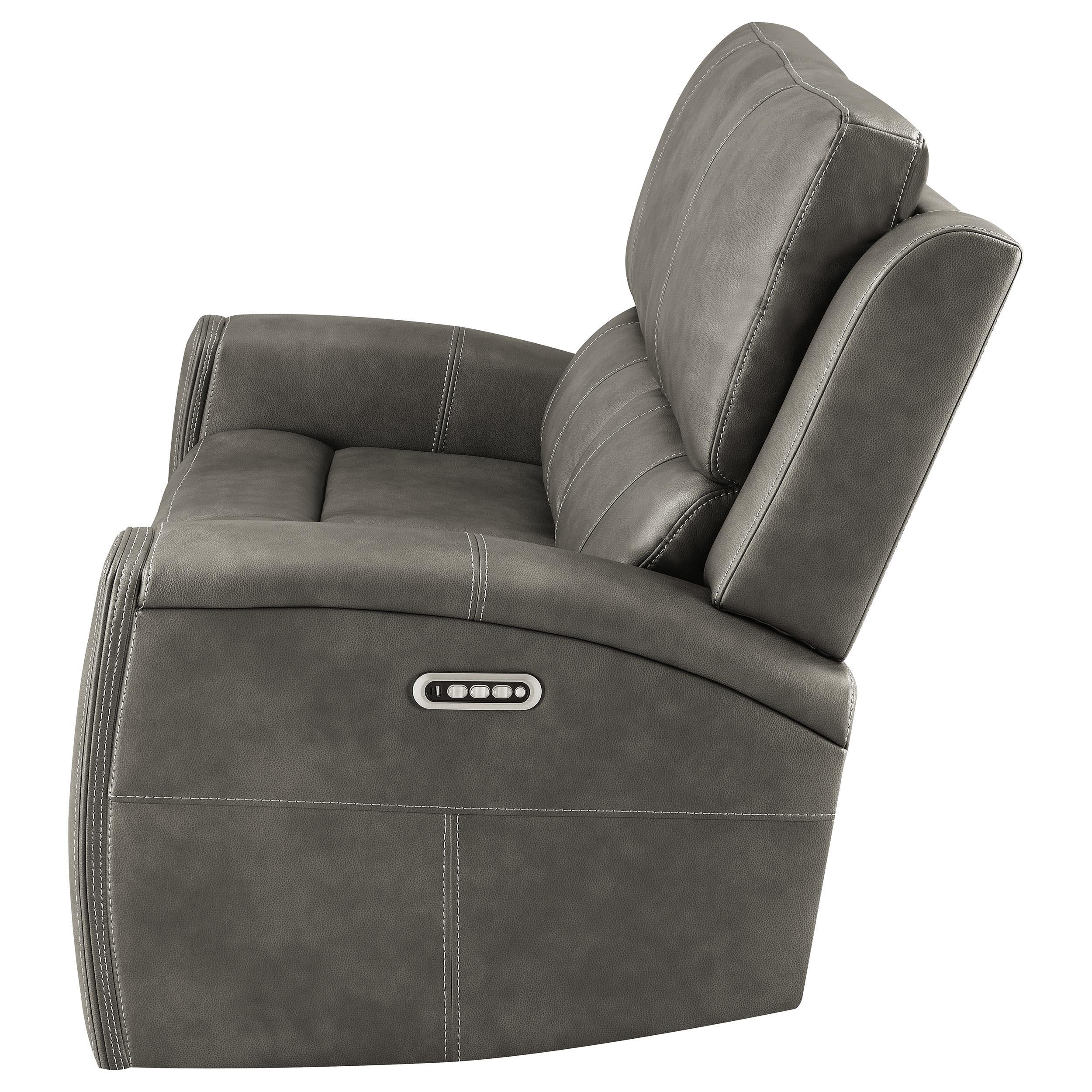 Brickston Triple Power Reclining Loveseat Charcoal - 603432PPP