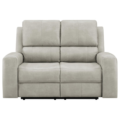 Brickston Triple Power Reclining Loveseat Grey - 603435PPP
