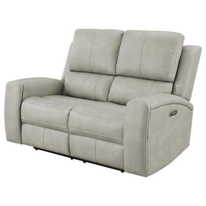Brickston Triple Power Reclining Loveseat Grey - 603435PPP