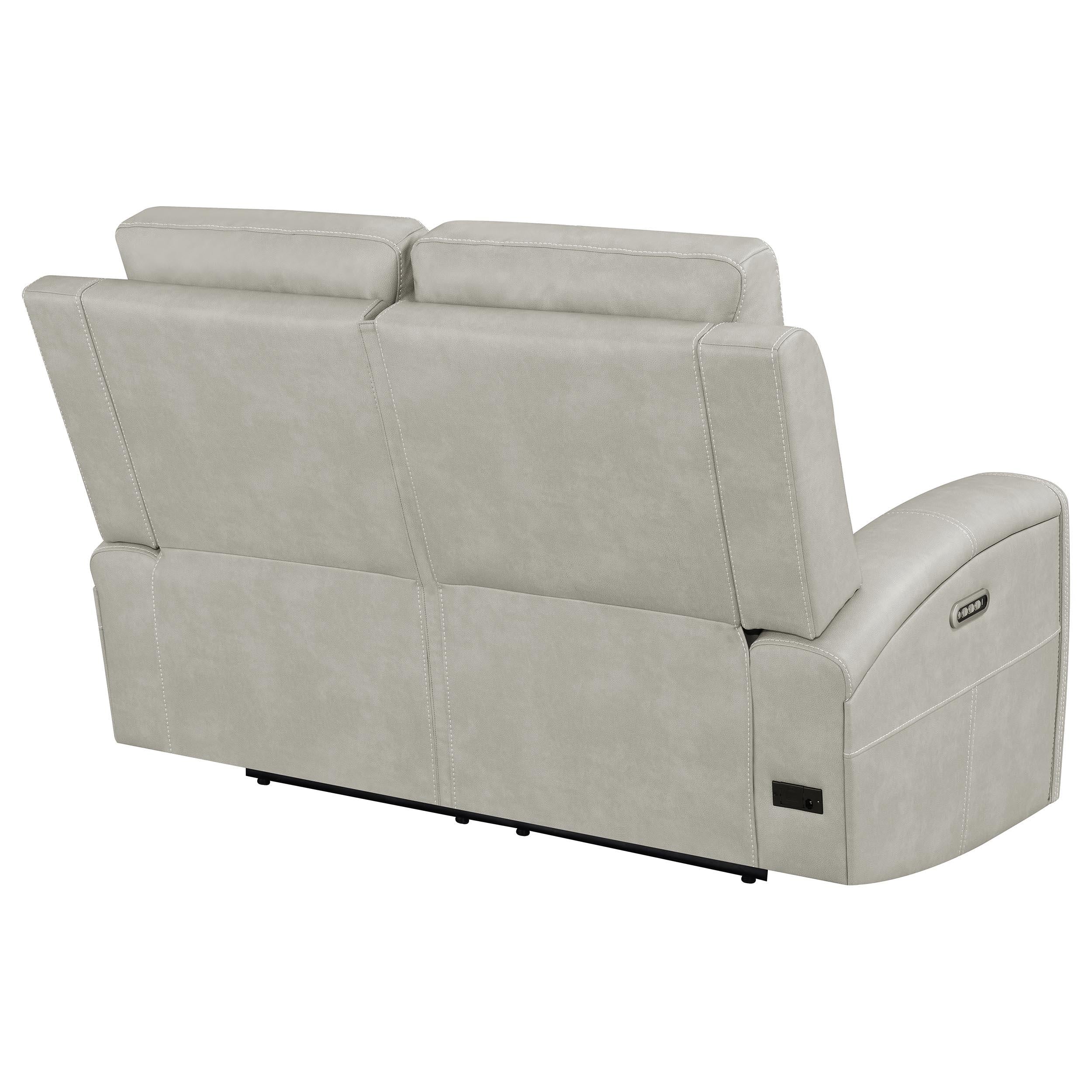 Brickston Triple Power Reclining Loveseat Grey - 603435PPP