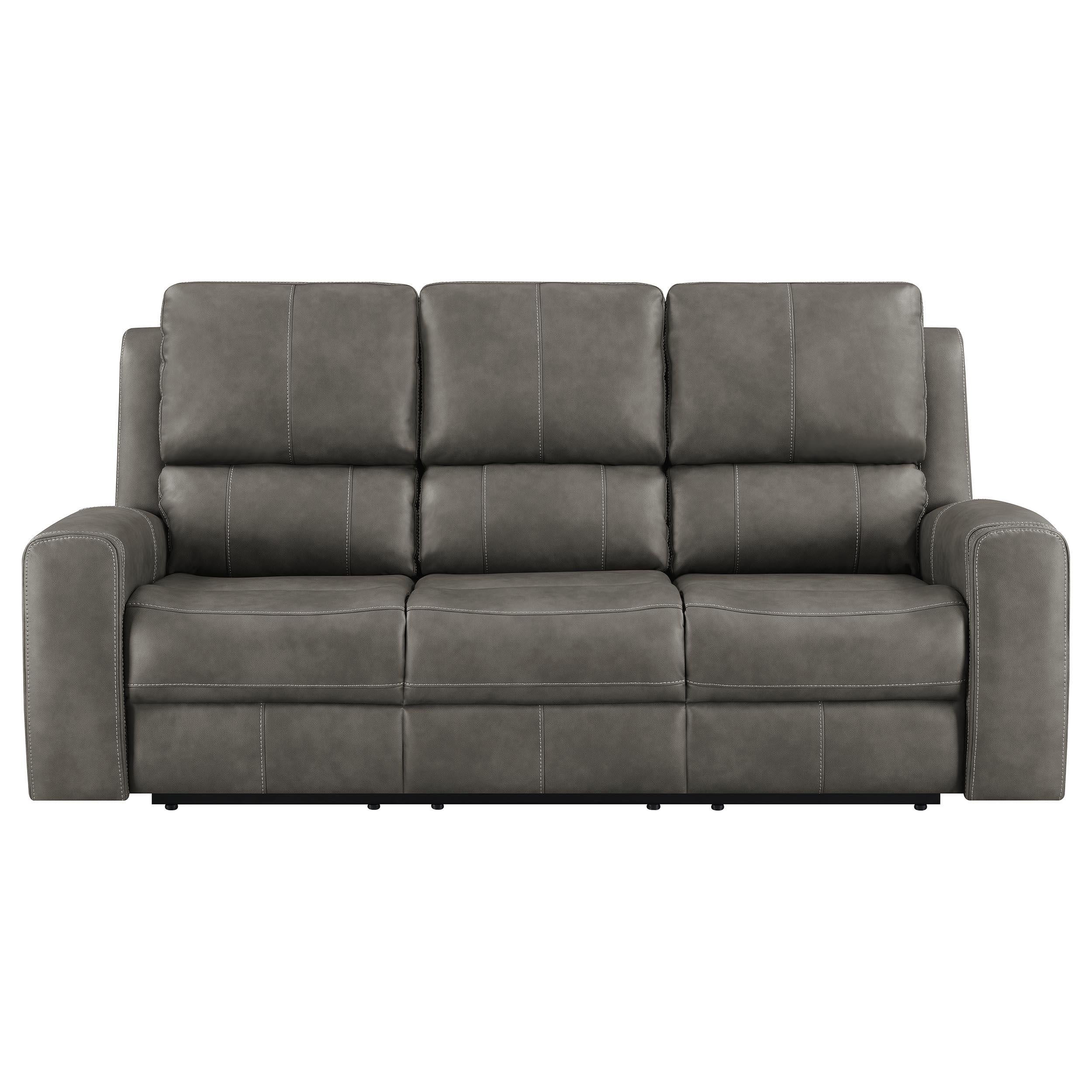 Brickston Triple Power Reclining Sofa Charcoal - 603431PPP
