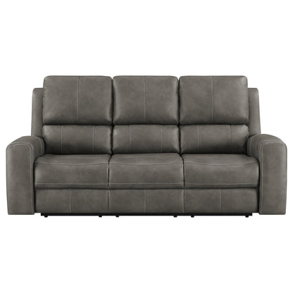 Brickston Triple Power Reclining Sofa Charcoal - 603431PPP
