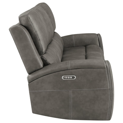 Brickston Triple Power Reclining Sofa Charcoal - 603431PPP