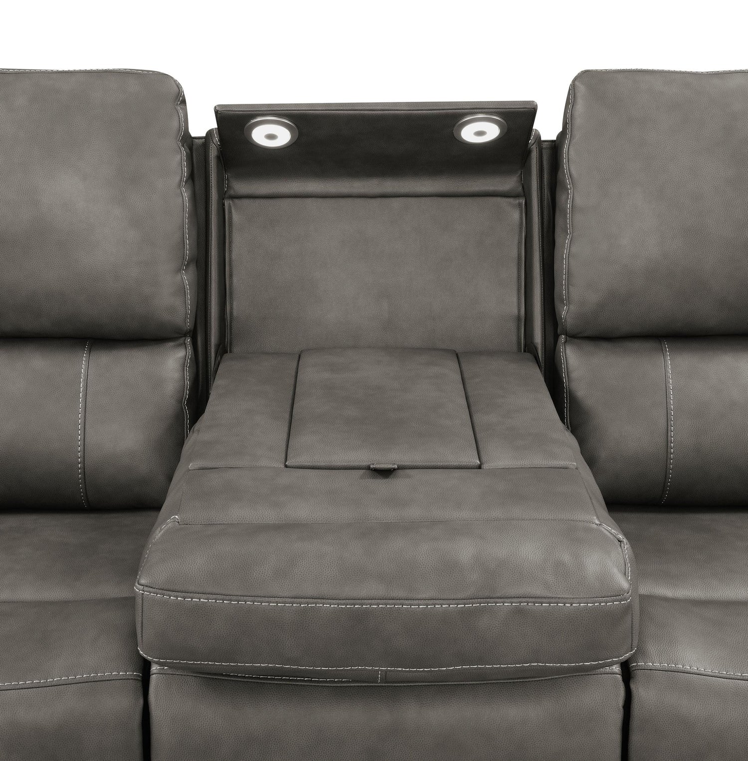 Brickston Triple Power Reclining Sofa Charcoal - 603431PPP