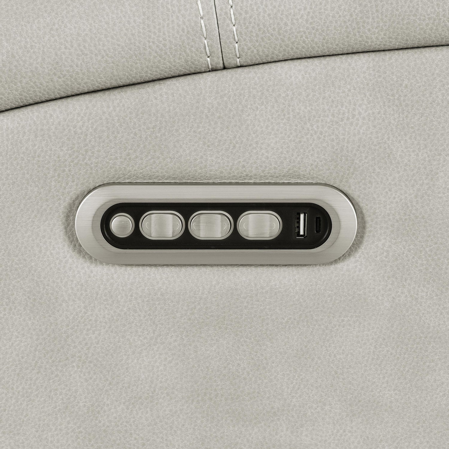 Brickston Triple Power Reclining Sofa Grey - 603434PPP