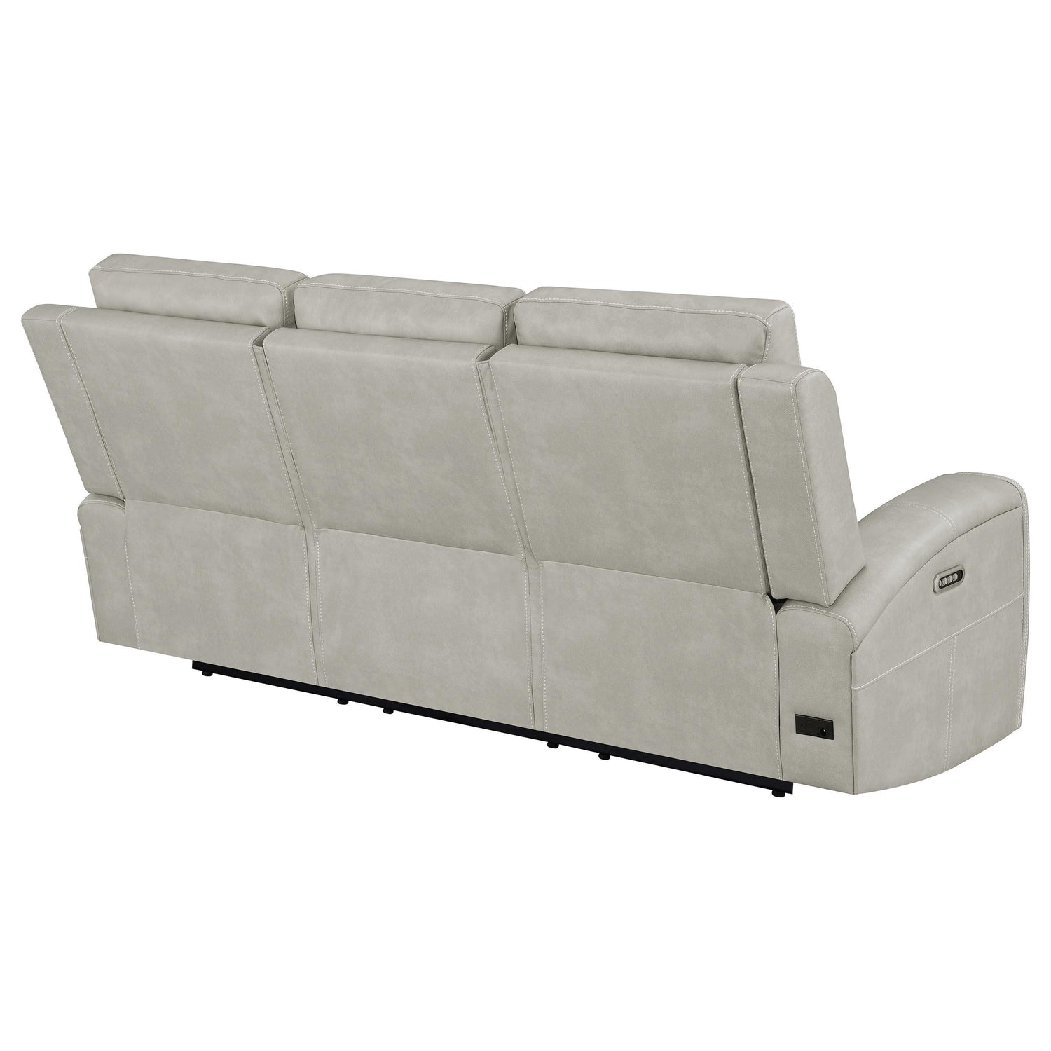 Brickston Triple Power Reclining Sofa Grey - 603434PPP