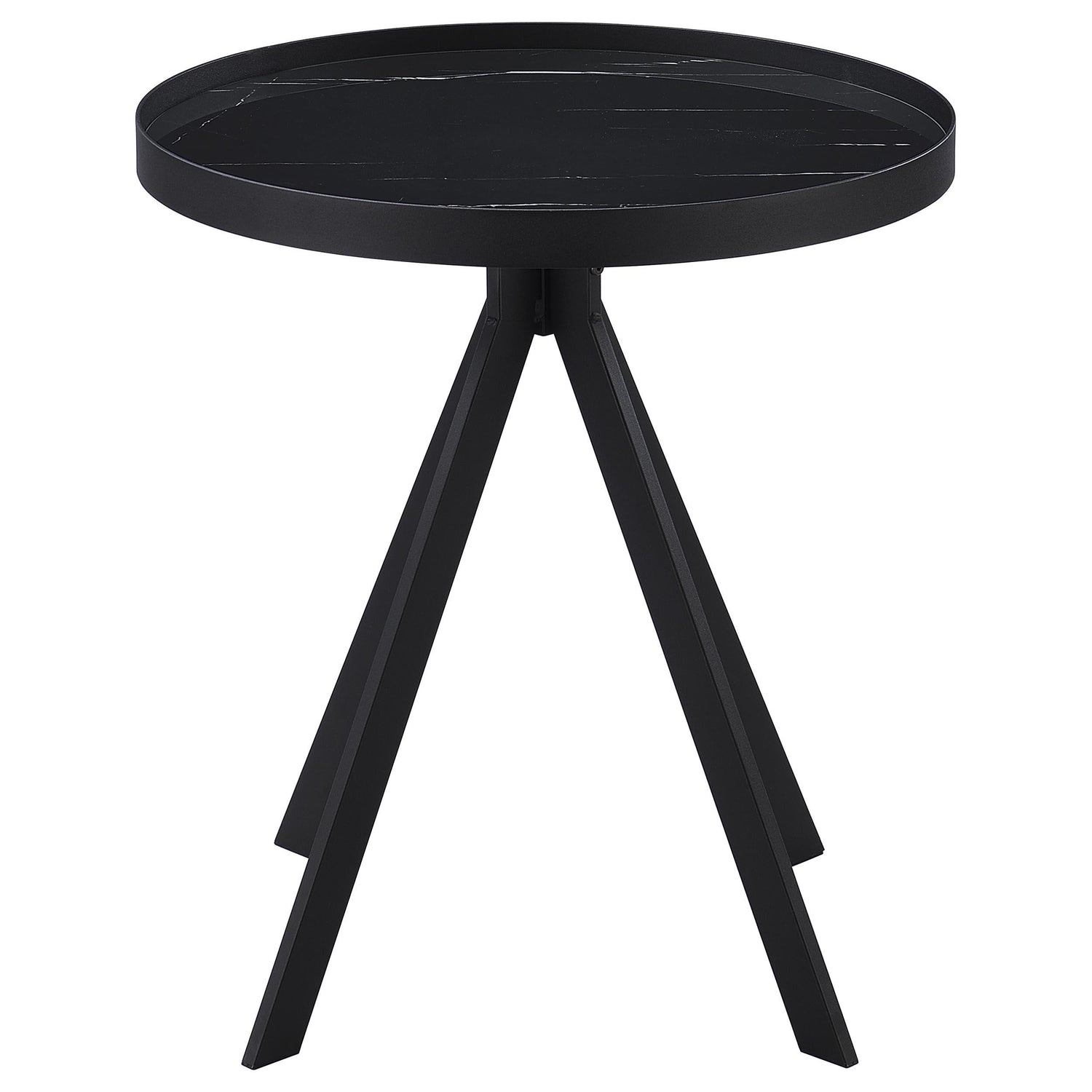 Briggs 2-piece Round Coffee and End Table Set Black - 706268-S2
