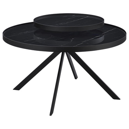 Briggs 2-piece Round Coffee and End Table Set Black - 706268-S2