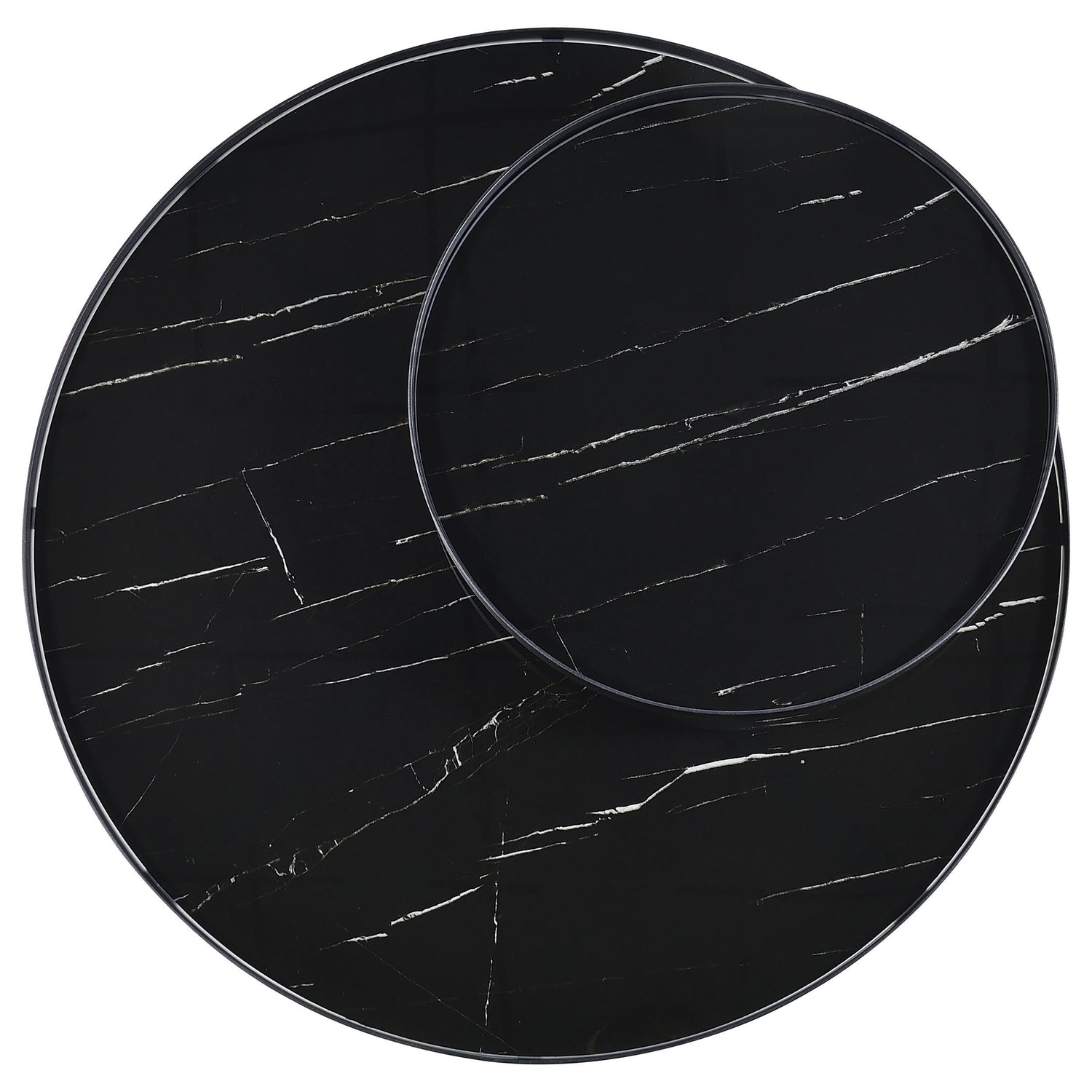 Briggs 2-piece Round Coffee and End Table Set Black - 706268-S2