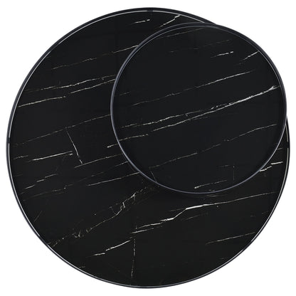 Briggs 2-piece Round Coffee and End Table Set Black - 706268-S2