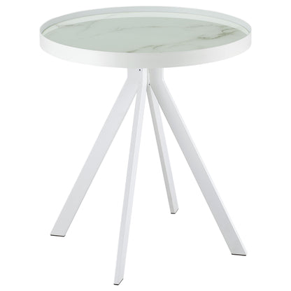 Briggs 2-piece Round Coffee and End Table Set White - 706258-S2