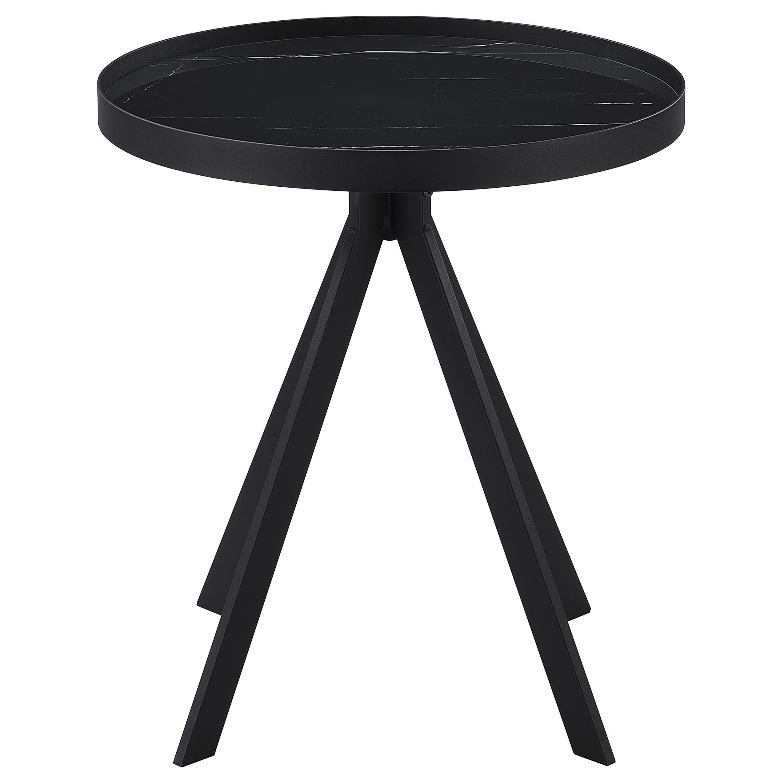 Briggs 3-piece Round Coffee and End Table Set Black - 706268-S3
