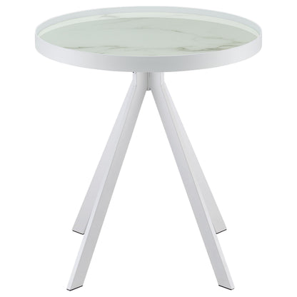 Briggs 3-piece Round Coffee and End Table Set White - 706258-S3