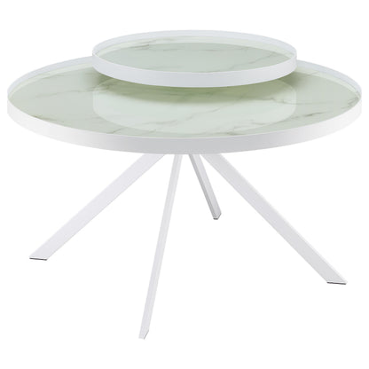 Briggs 3-piece Round Coffee and End Table Set White - 706258-S3
