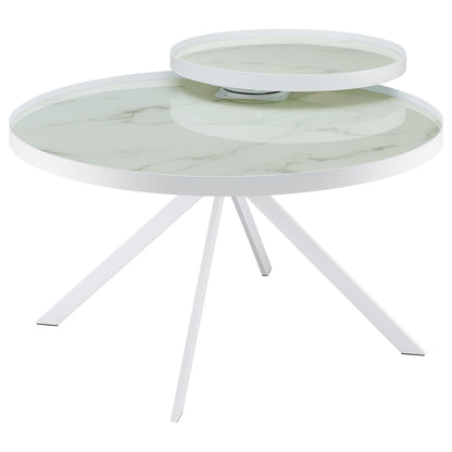 Briggs 3-piece Round Coffee and End Table Set White - 706258-S3