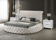 Brigitte Ivory Queen Upholstered Storage Panel Bed - SET | 5202IV-Q-HB | 5202IV-Q-FB | 5202IV-KQ-RL-L | 5202IV-KQ-RL-R