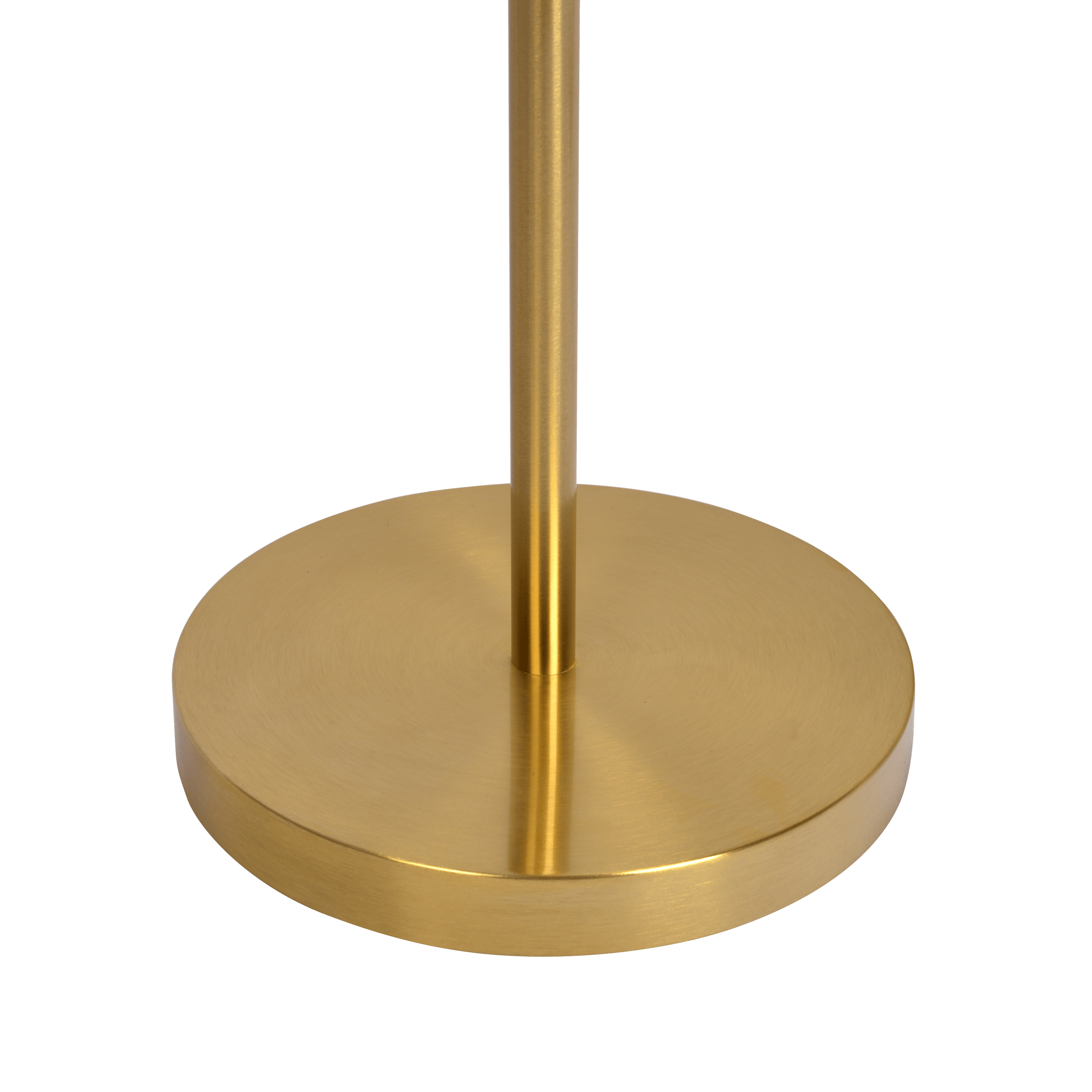 Brilliance Modern Gold Brush Floor Lamp, Opal Glass Shades and Round Metal Base - FLL03700401