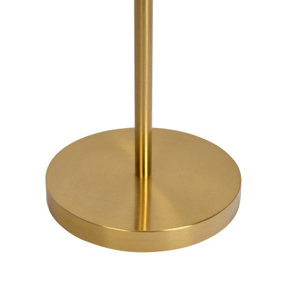 Brilliance Modern Gold Brush Floor Lamp, Opal Glass Shades and Round Metal Base - FLL03700401