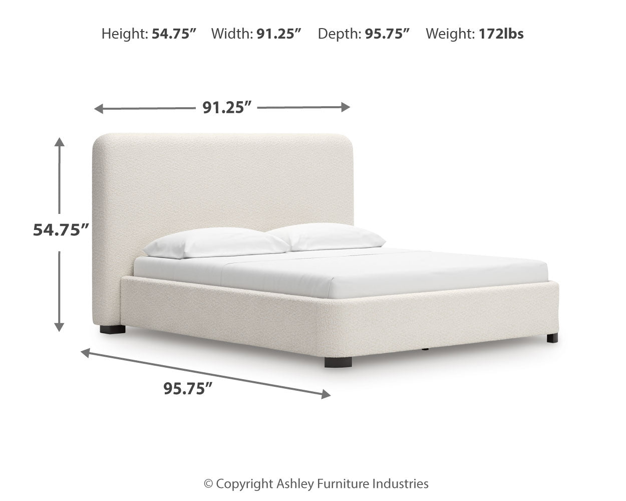 Brintstreet Beige California King Upholstered Bed - PCB401-95