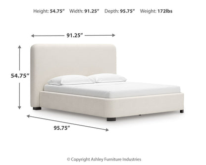 Brintstreet Beige California King Upholstered Bed - PCB401-95