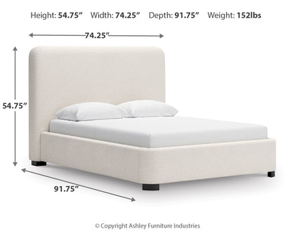 Brintstreet Beige Queen Upholstered Bed - PCB401-81