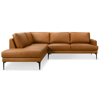 Bristol Durable Vegan Leather Left-Facing Sectional Sofa - SEC00403501