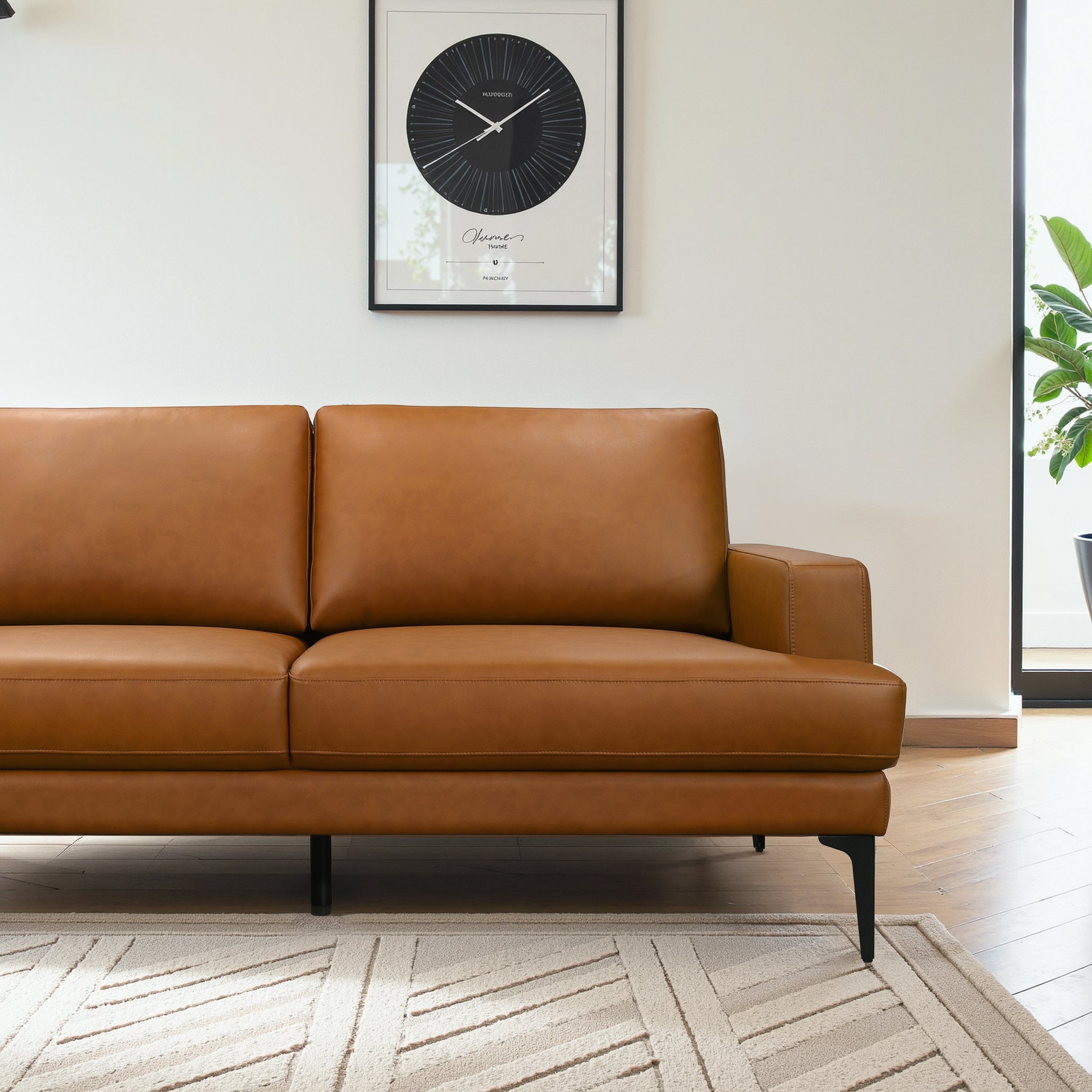 Bristol Durable Vegan Leather Left-Facing Sectional Sofa - SEC00403501