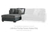 Brixley Pier Graphite Left-Arm Facing Corner Chaise - 2990616