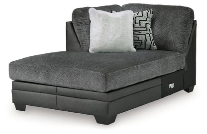 Brixley Pier Graphite Left-Arm Facing Corner Chaise - 2990616