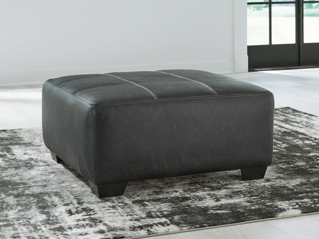 Brixley Pier Graphite Oversized Accent Ottoman - 2990608