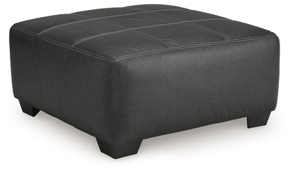 Brixley Pier Graphite Oversized Accent Ottoman - 2990608