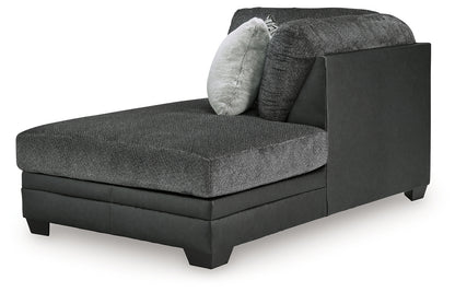 Brixley Pier Graphite Right-Arm Facing Corner Chaise - 2990617
