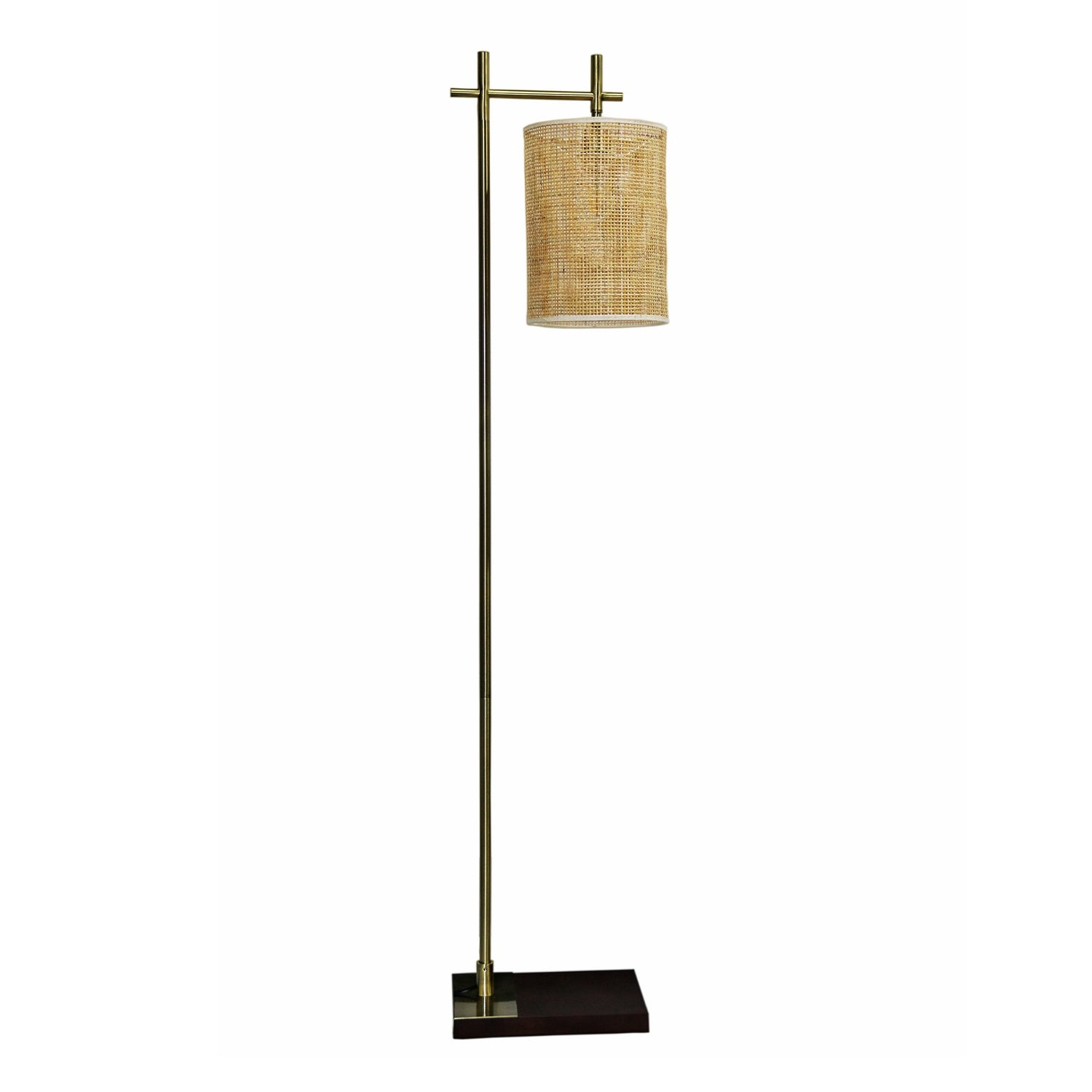 Brizo Bamboo Lampshade Floor Lamp Dark brown and Bronze - FLL04202901