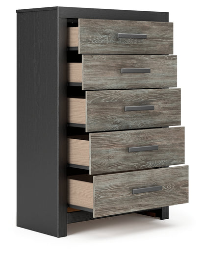 Broachmyn Black/Gray Chest of Drawers - PCB1118-46