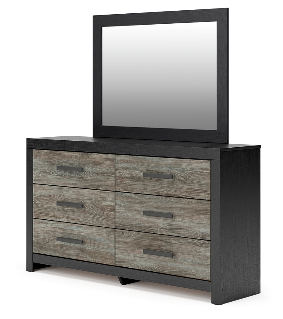 Broachmyn Black/Gray Dresser and Mirror - PCB1118B1