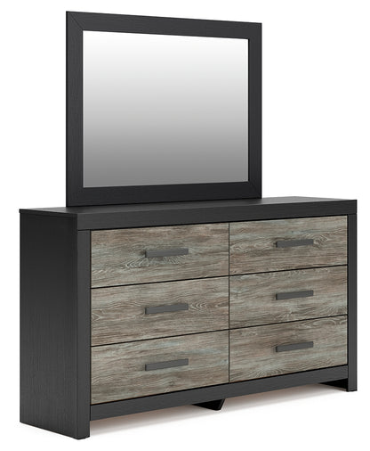 Broachmyn Black/Gray Dresser and Mirror - PCB1118B1