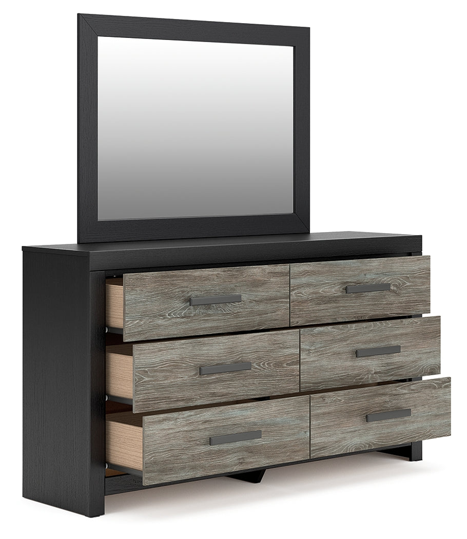 Broachmyn Black/Gray Dresser and Mirror - PCB1118B1
