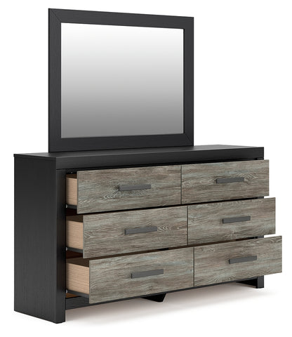 Broachmyn Black/Gray Dresser and Mirror - PCB1118B1