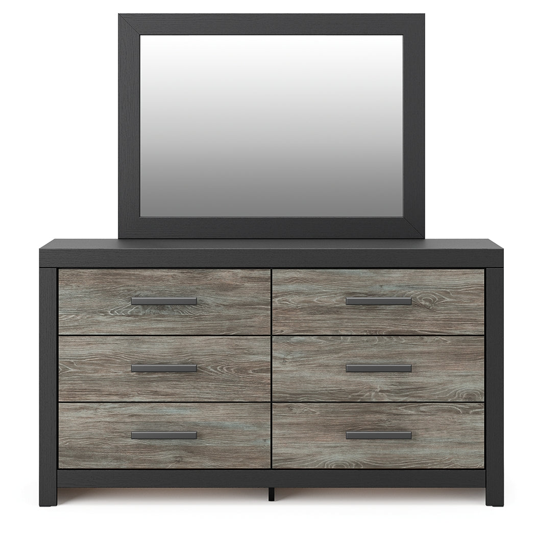 Broachmyn Black/Gray Dresser and Mirror - PCB1118B1