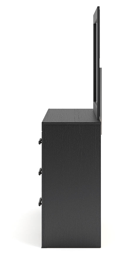Broachmyn Black/Gray Dresser and Mirror - PCB1118B1