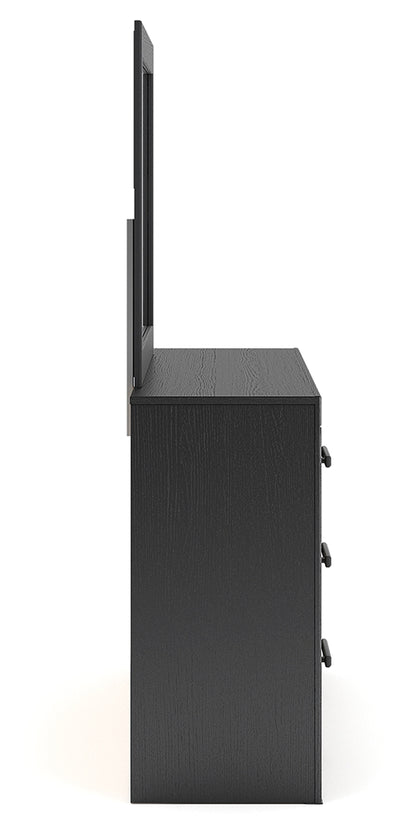 Broachmyn Black/Gray Dresser and Mirror - PCB1118B1