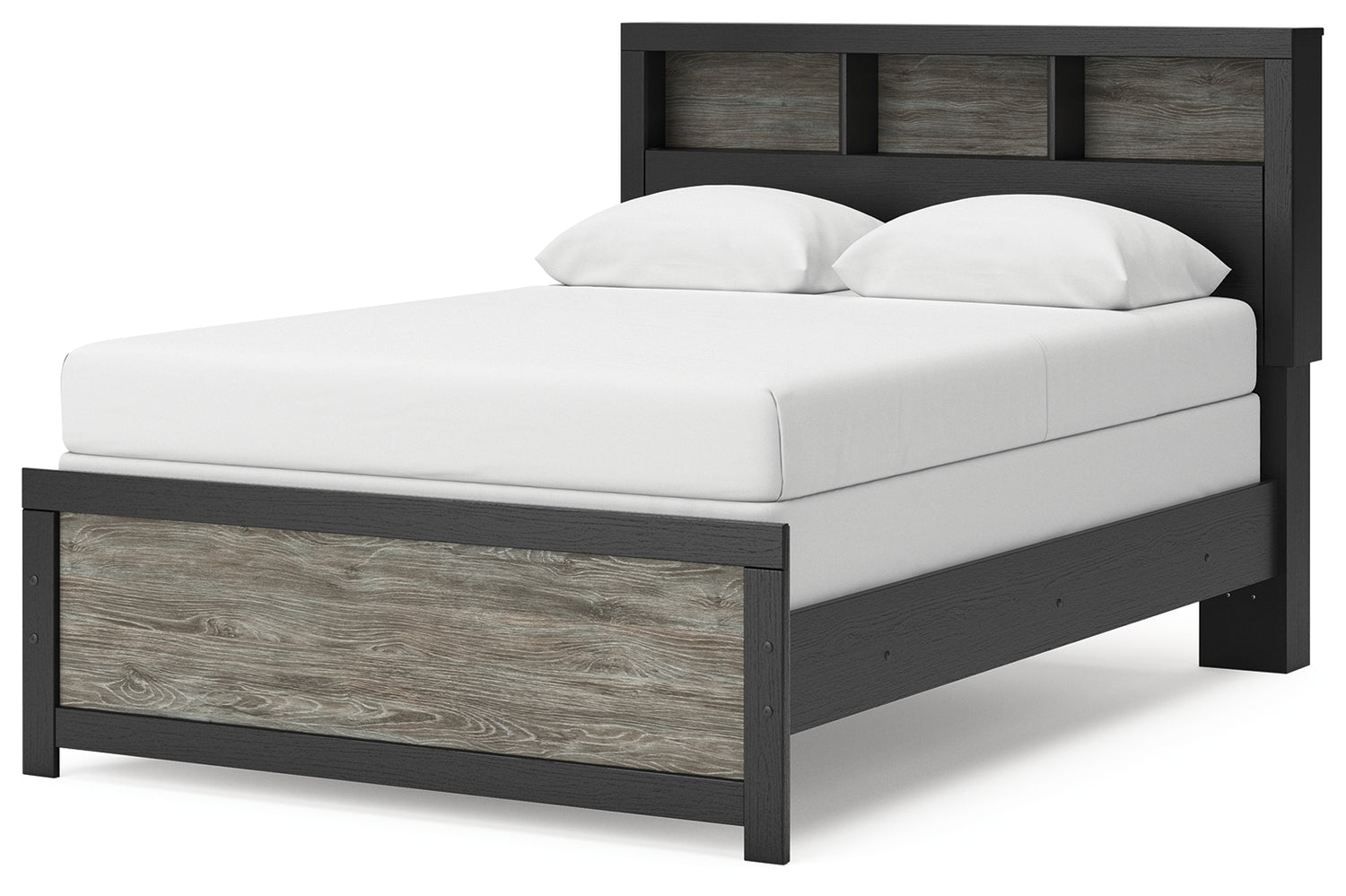 Broachmyn Black/Gray Full Bookcase Bed - PCB1118B13