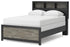 Broachmyn Black/Gray Full Bookcase Bed - PCB1118B13