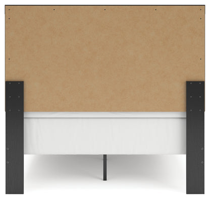 Broachmyn Black/Gray Full Panel Bed - PCB1118B9