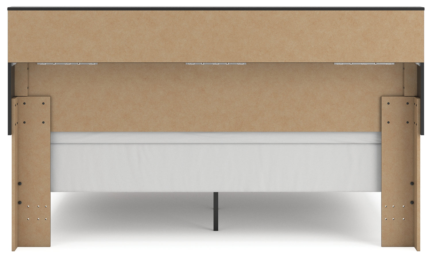 Broachmyn Black/Gray King Bookcase Bed - PCB1118B6